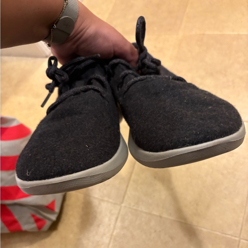 Allbirds Mens 12 Charcoal and Light Gray Wool Runners Athletic Lace Up Shoes